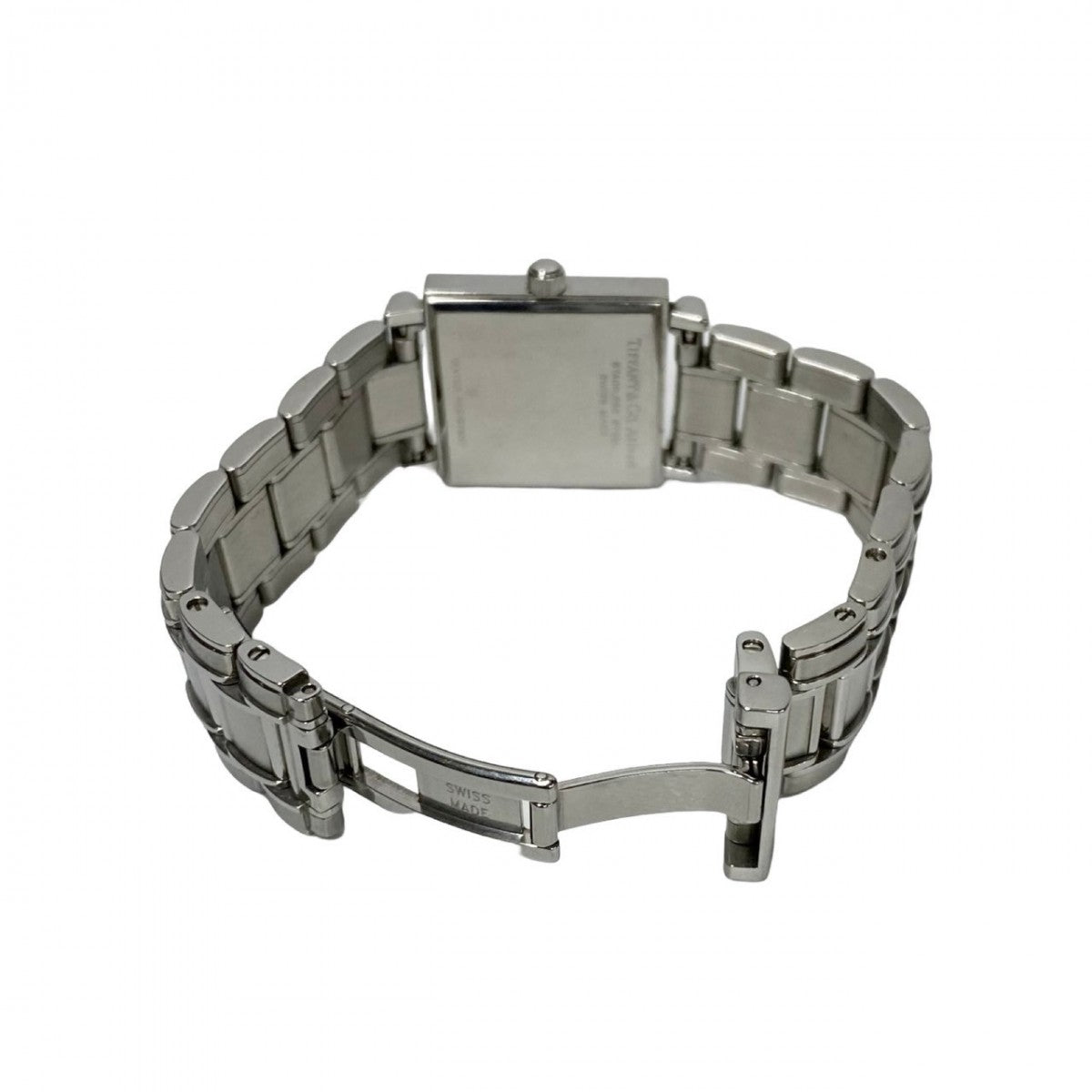 Tiffany&Co. Watches Quartz Stainless Steel , Quartz Silver Vintage Atlas Square Black Dial Women