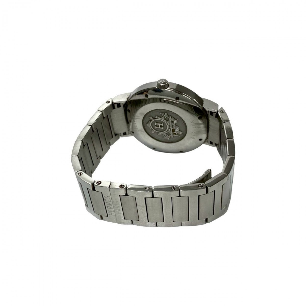 Hermes Watches Stainless Steel Silver Nomad Mens