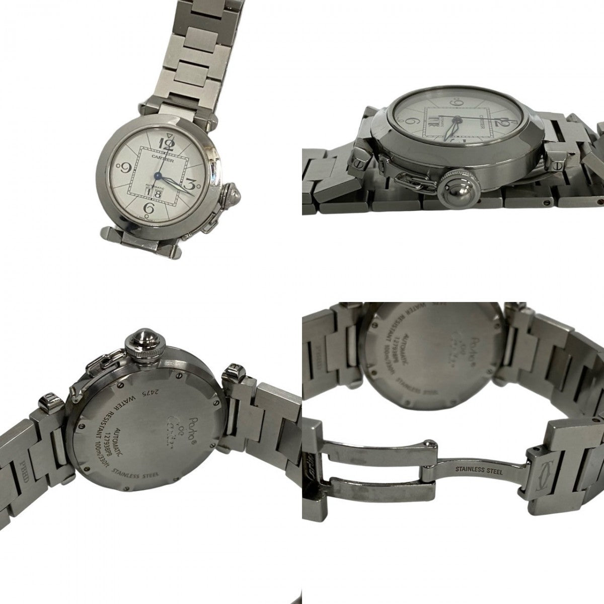 Cartier Watches Stainless Steel Silver Pasha C Mens