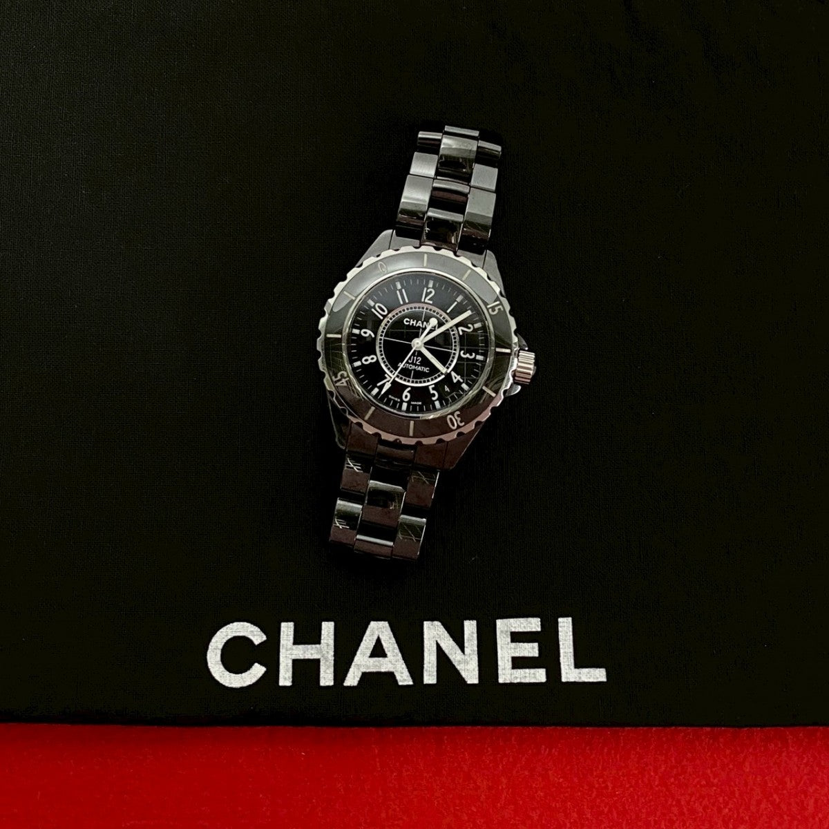 Chanel Watches Ceramic Black J12 Mens