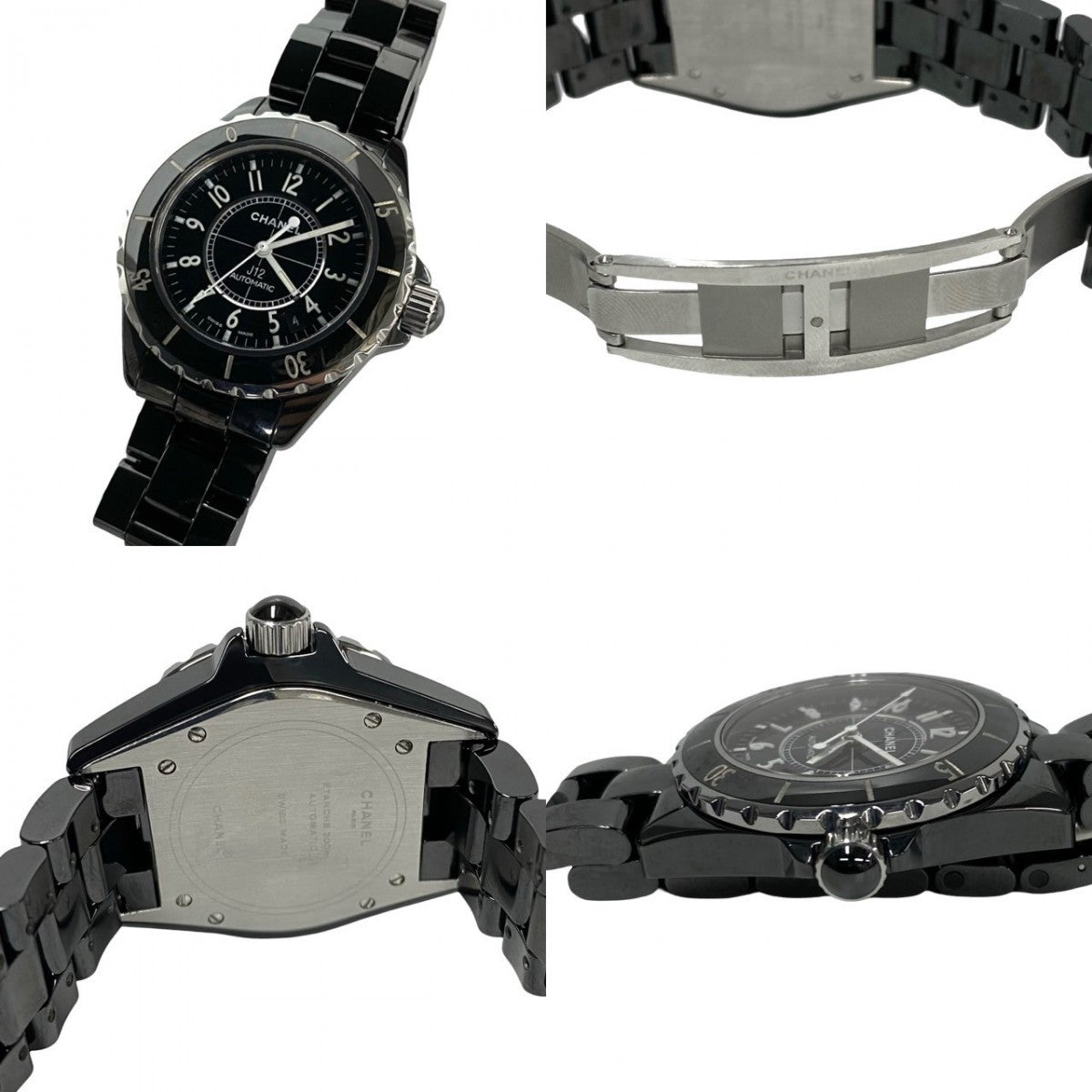Chanel Watches Ceramic Black J12 Mens