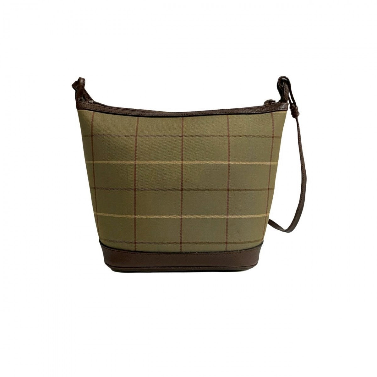 Burberry Shoulder Bag Leather, Canvas Khaki Shadow Horse Logo Nova Check Women