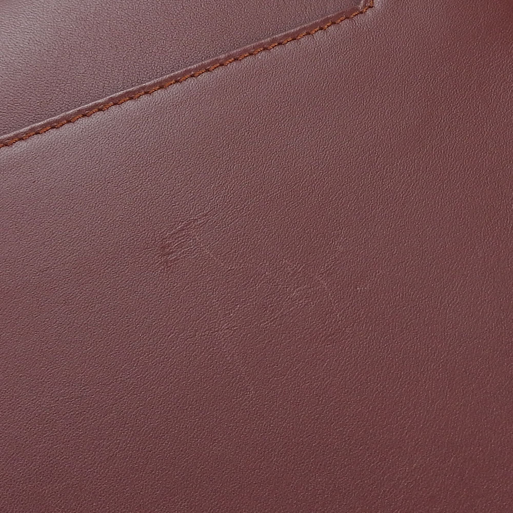 Cartier Business Bag Leather Wine-Red Must Line Unisex(Unisex)
