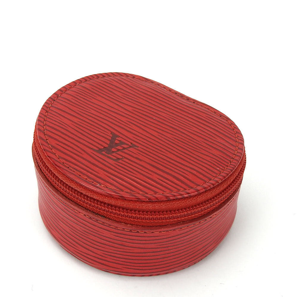 Louis Vuitton Accessory Pouch M48227 Epi Leather Castilian Red Ecran Bijoux Unisex(Unisex)