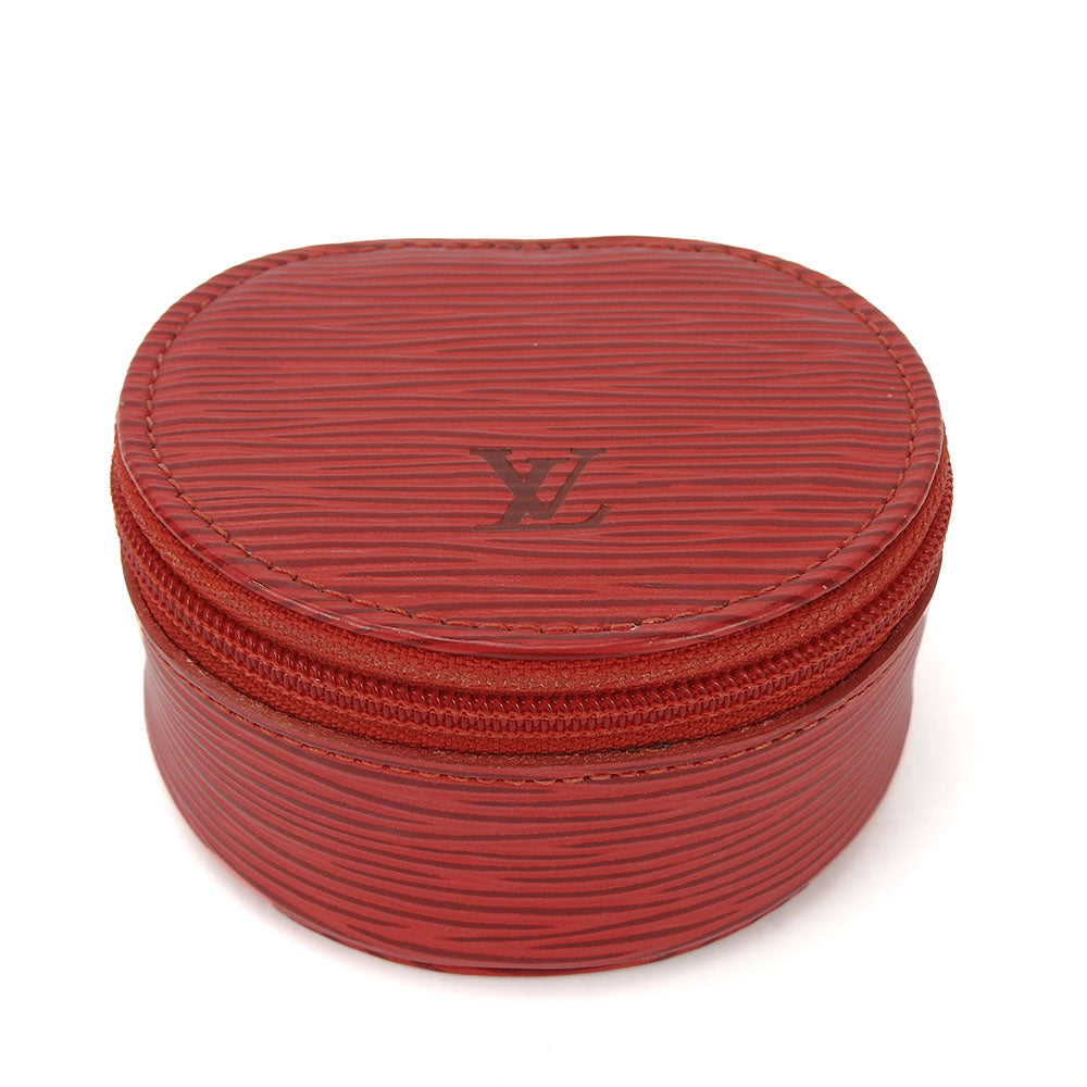 Louis Vuitton Accessory Pouch M48227 Epi Leather Castilian Red Ecran Bijoux Unisex(Unisex)