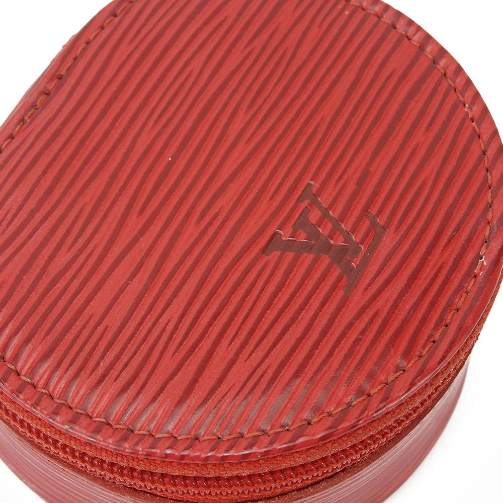 Louis Vuitton Accessory Pouch M48227 Epi Leather Castilian Red Ecran Bijoux Unisex(Unisex)