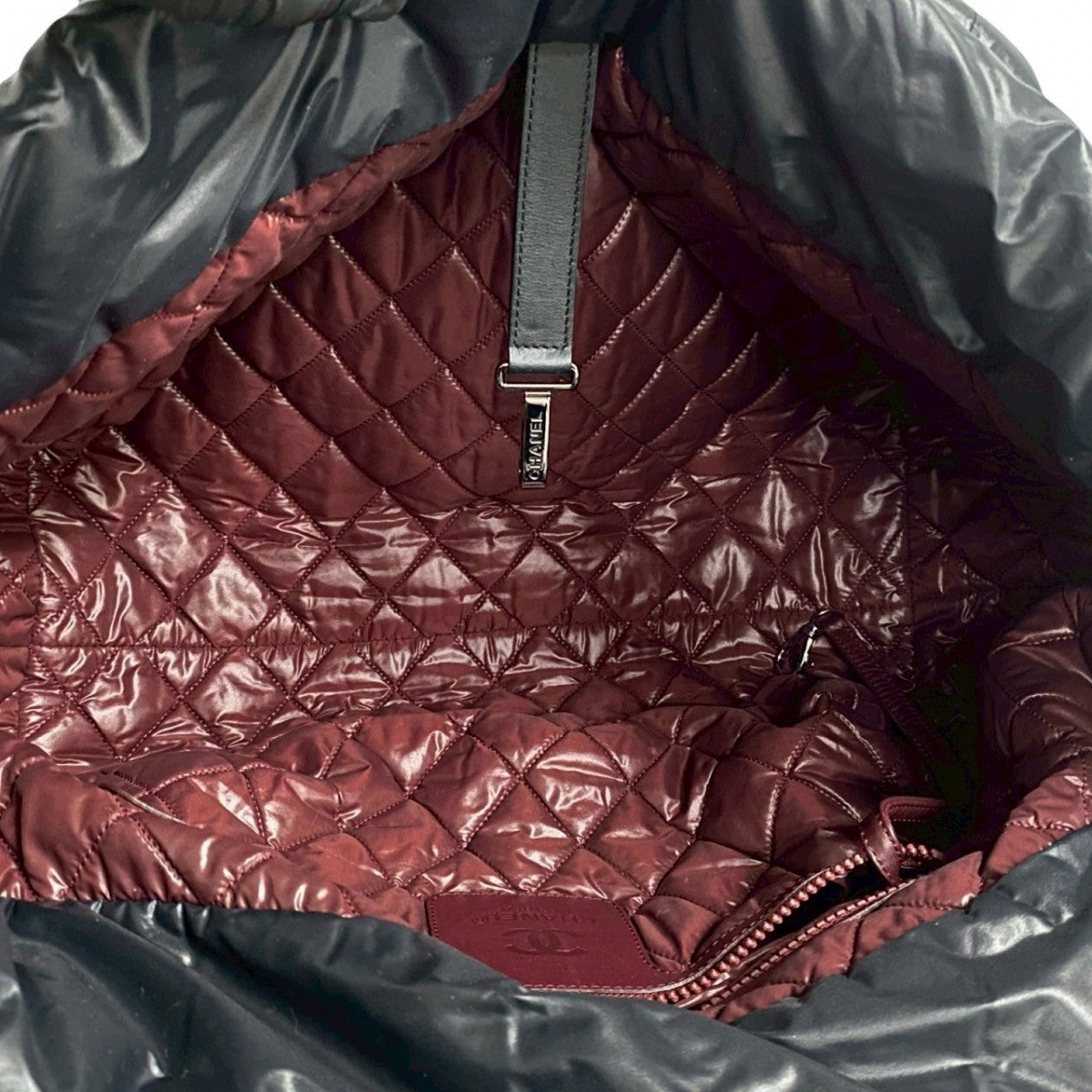 Chanel Tote Bag Nylon Black Coco Mark Cococoon Women