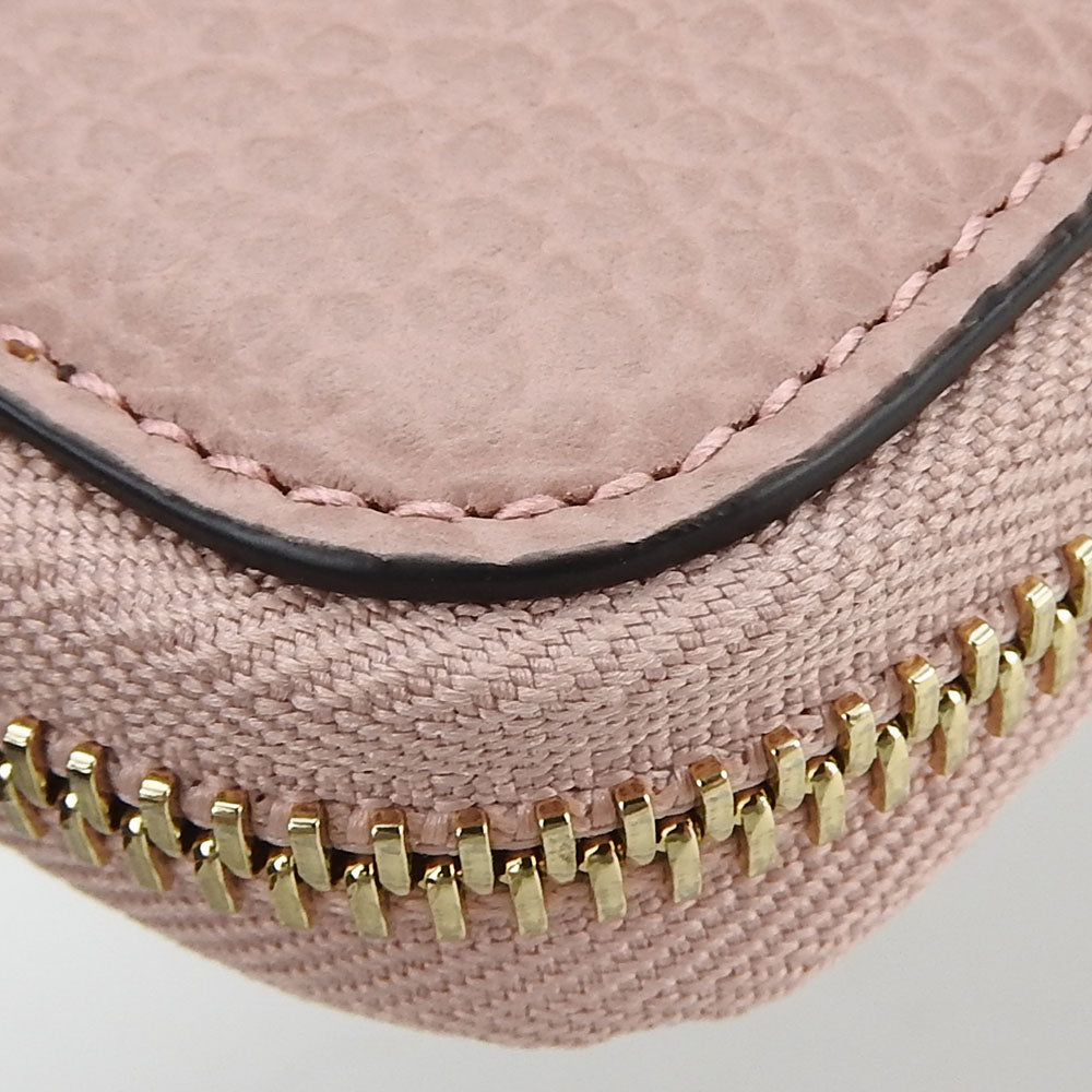 Gucci Long Wallet Purse 449347 Leather Pink Interlocking Women