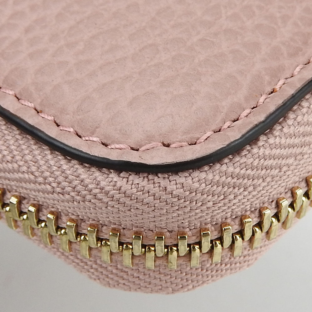 Gucci Long Wallet Purse 449347 Leather Pink Interlocking Women