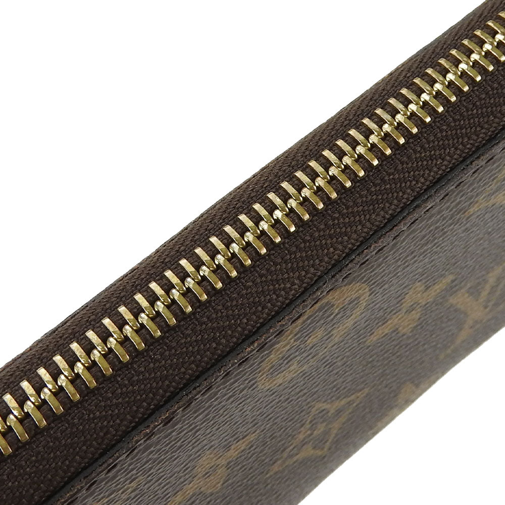Louis Vuitton Long Wallet Purse M61298 Monogram Rose Valerie Portefeuille Clemence Women