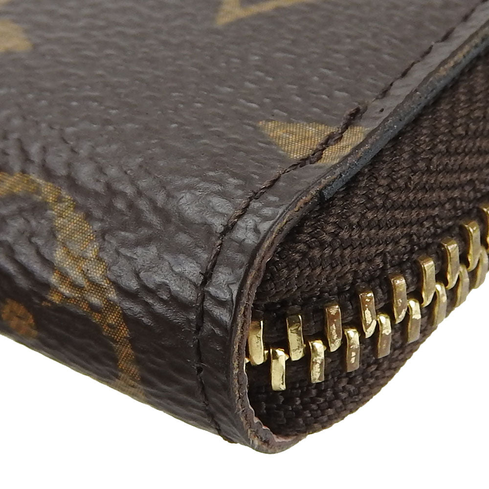 Louis Vuitton Long Wallet Purse M61298 Monogram Rose Valerie Portefeuille Clemence Women