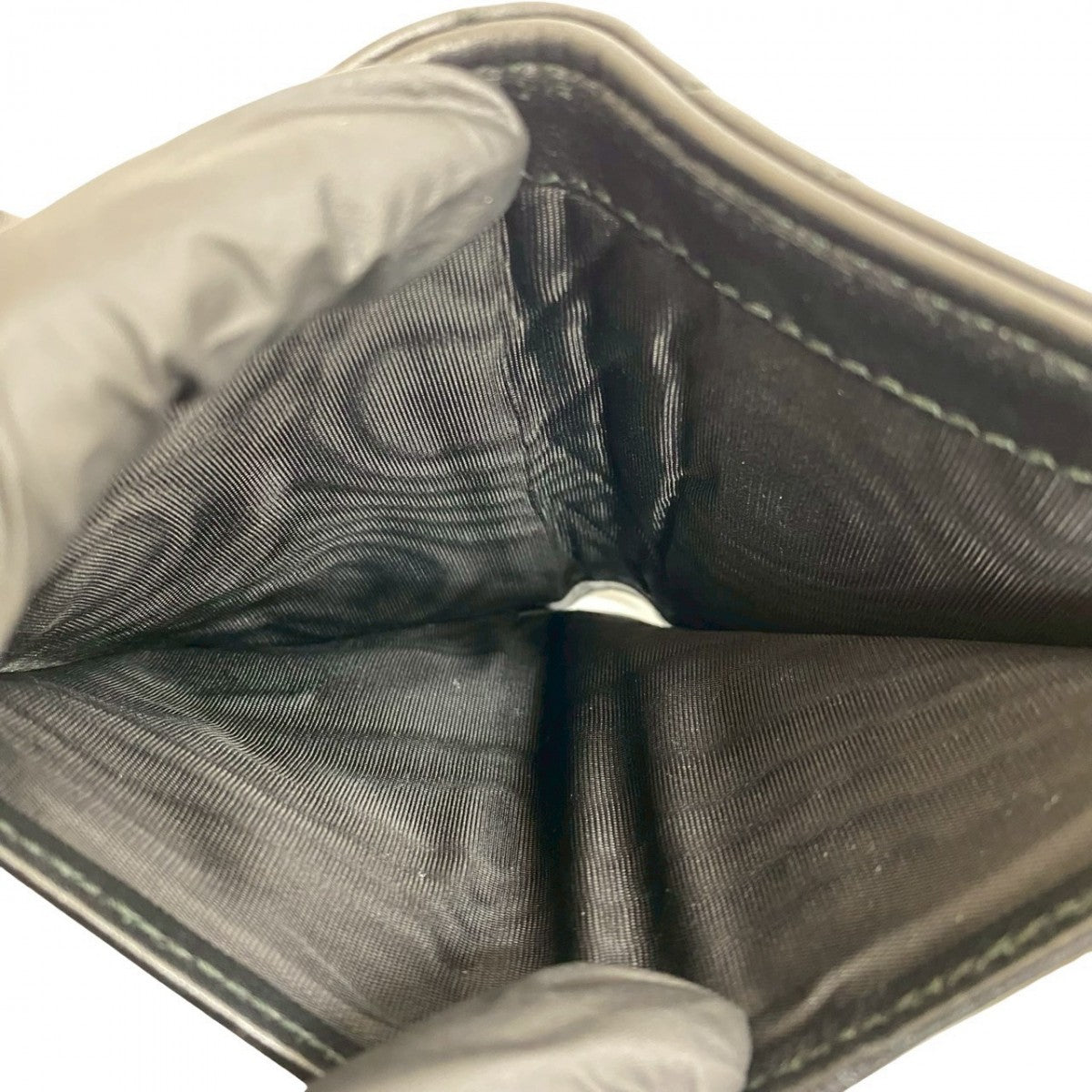 Gucci Tri-Fold Wallet Leather Black Gg Marmont Women