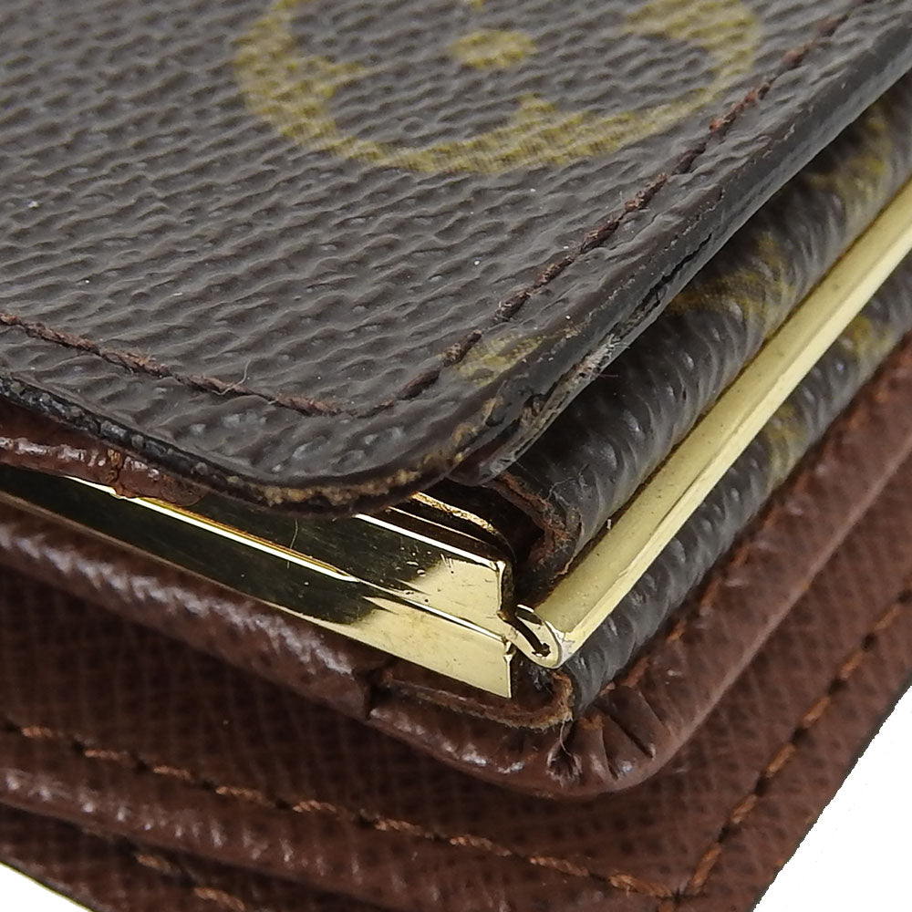 Louis Vuitton Bifold Wallet M61674 Monogram Brown Portefeuille Vienova Women