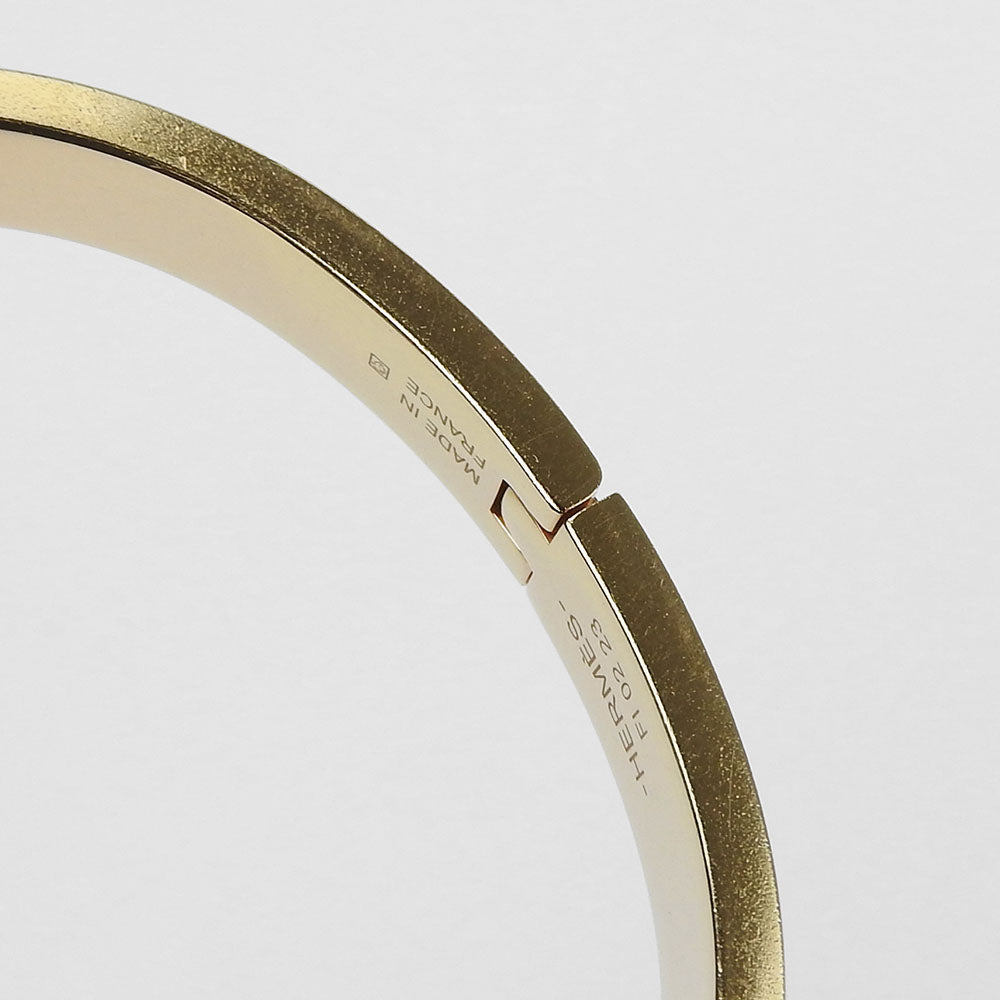Hermes Bangle Metal Gold Chene Dunkle Mini Click Women