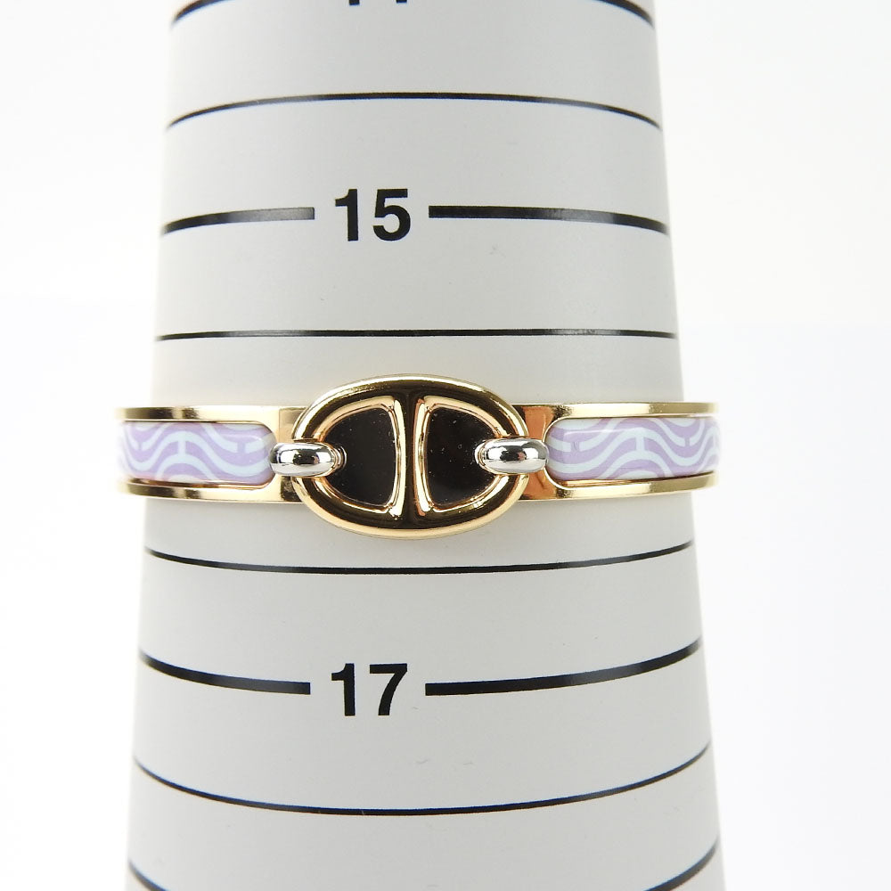 Hermes Bangle Metal Gold Chene Dunkle Mini Click Women