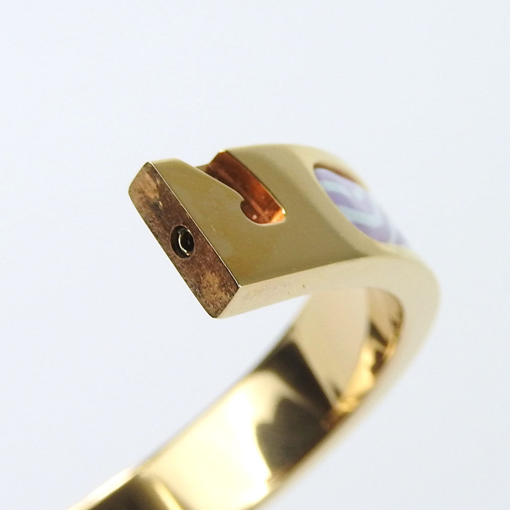 Hermes Bangle Metal Gold Chene Dunkle Mini Click Women