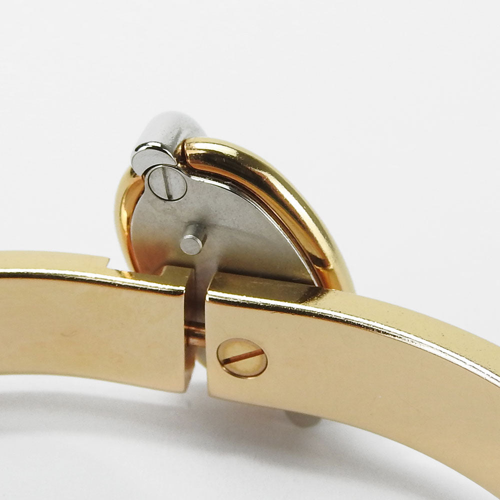 Hermes Bangle Metal Gold Chene Dunkle Mini Click Women