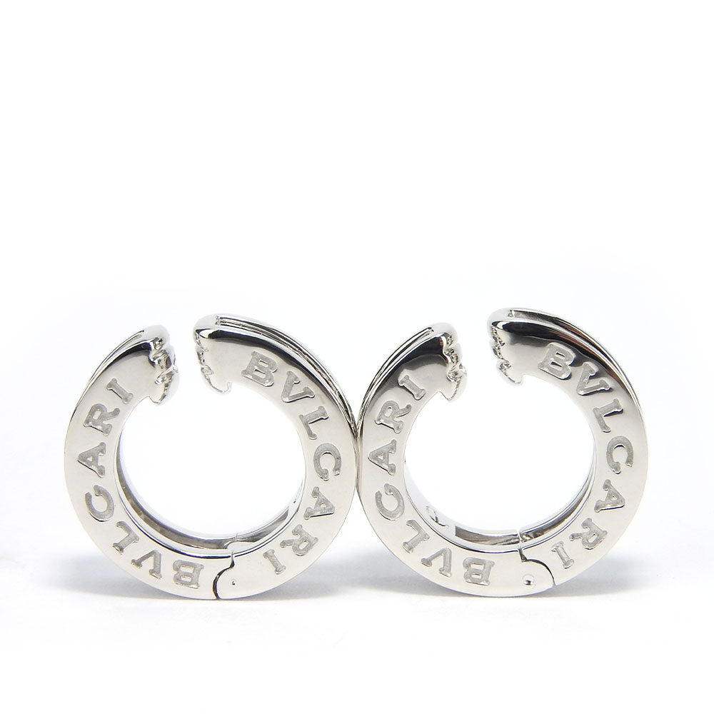 Bvlgari Earring K18 White Gold, Diamond White Gold B-Zero1 Women