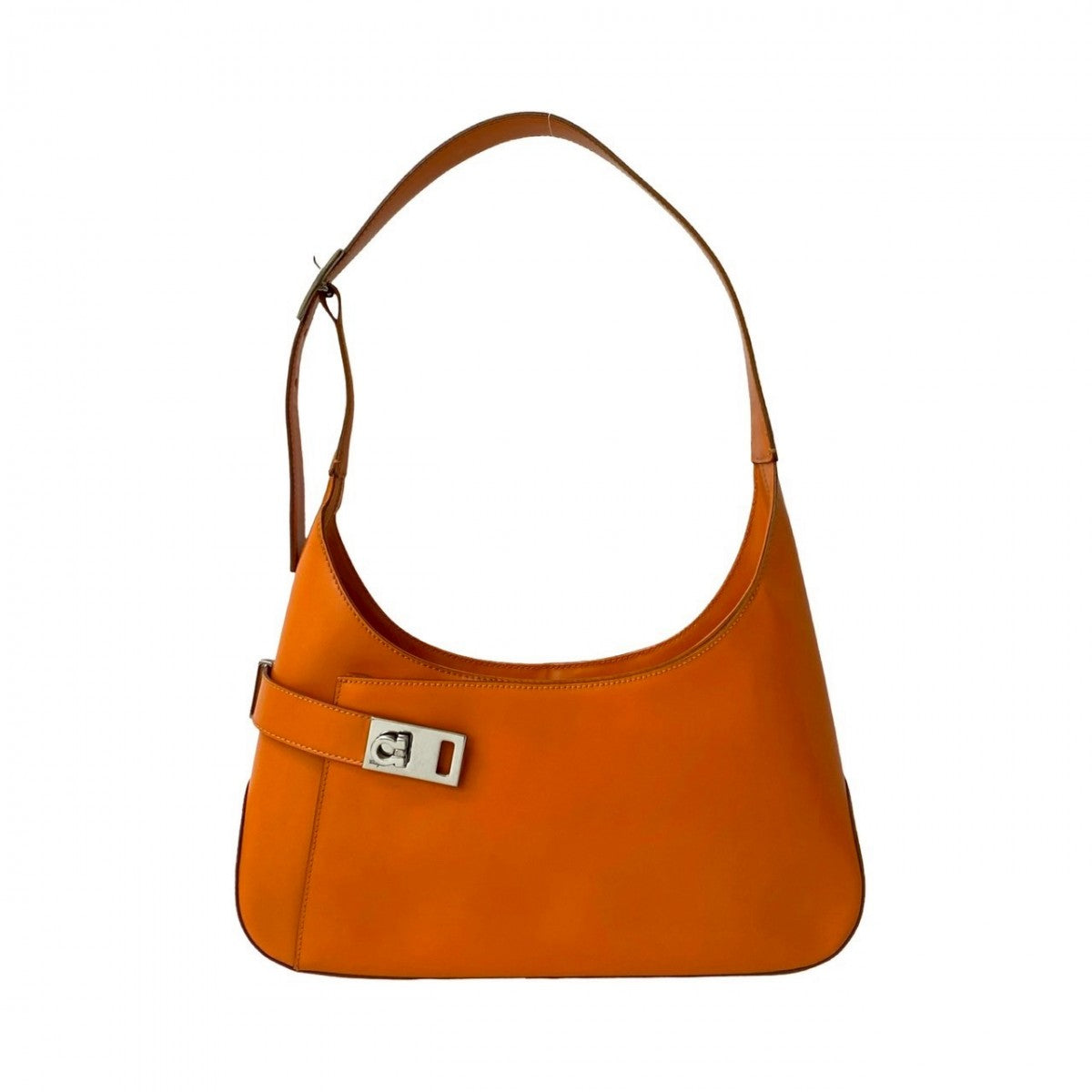 Salvatore Ferragamo Shoulder Bag Leather Orange