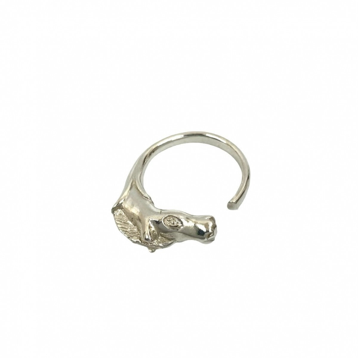 Hermes Ring Silver925 Silver Cheval Horse Ring
