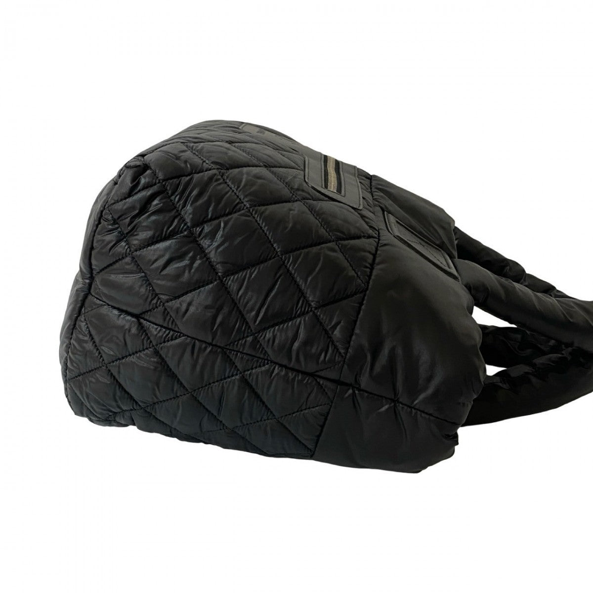 Chanel Handbag Nylon Black Coco Mark Cococoon Women