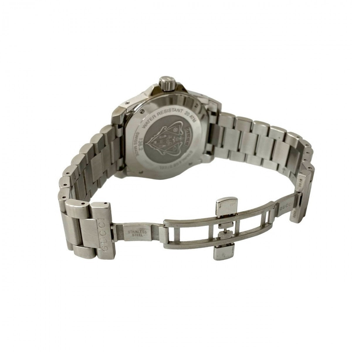 Gucci Watches Stainless Steel Silver Dive Black Dial