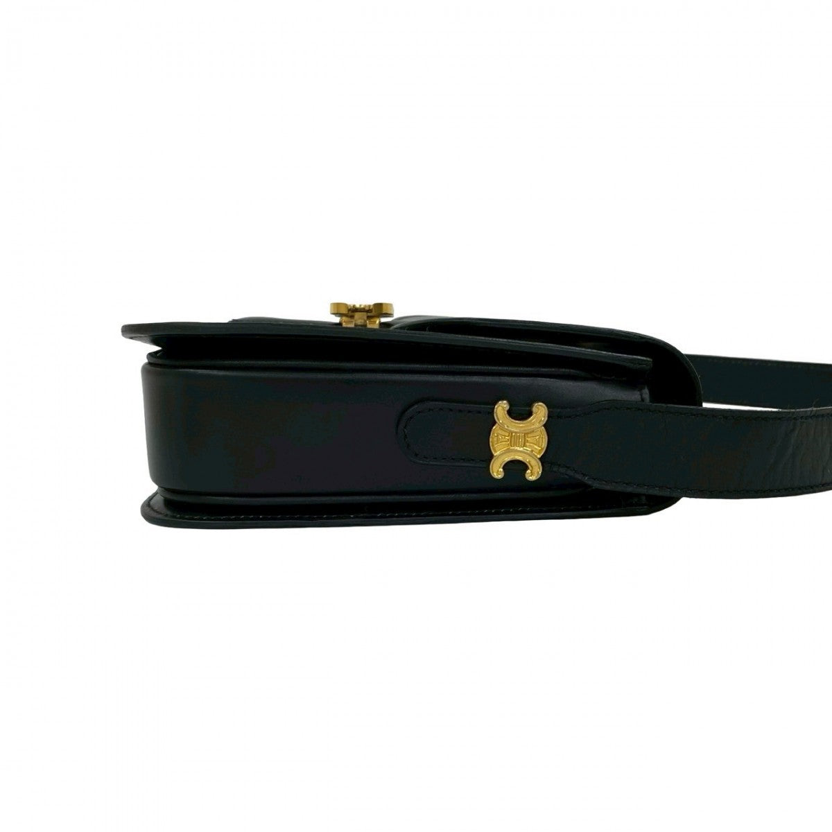 Celine Shoulder Bag Calfskin Black