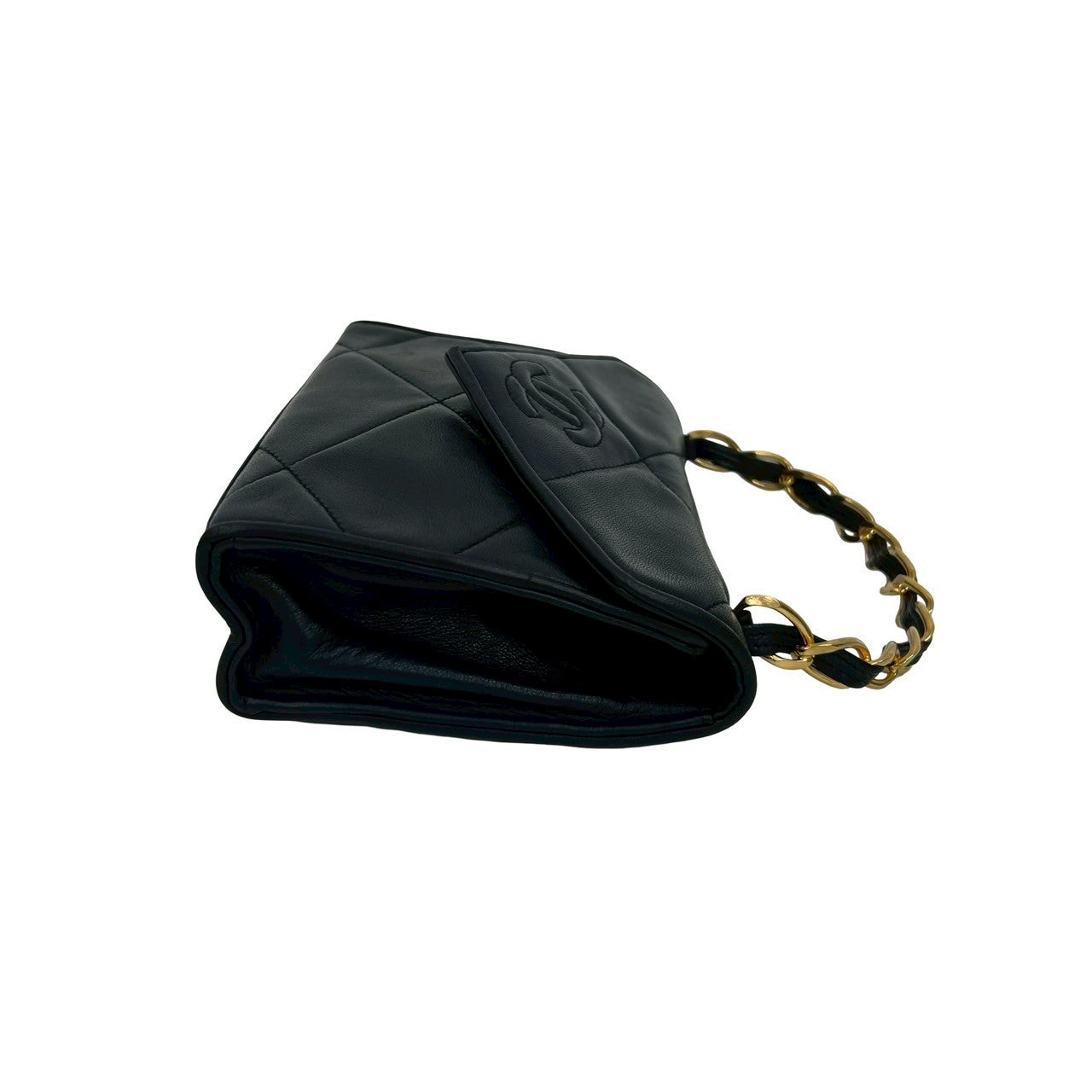 Chanel Handbag Lambskin Navy Matrasse