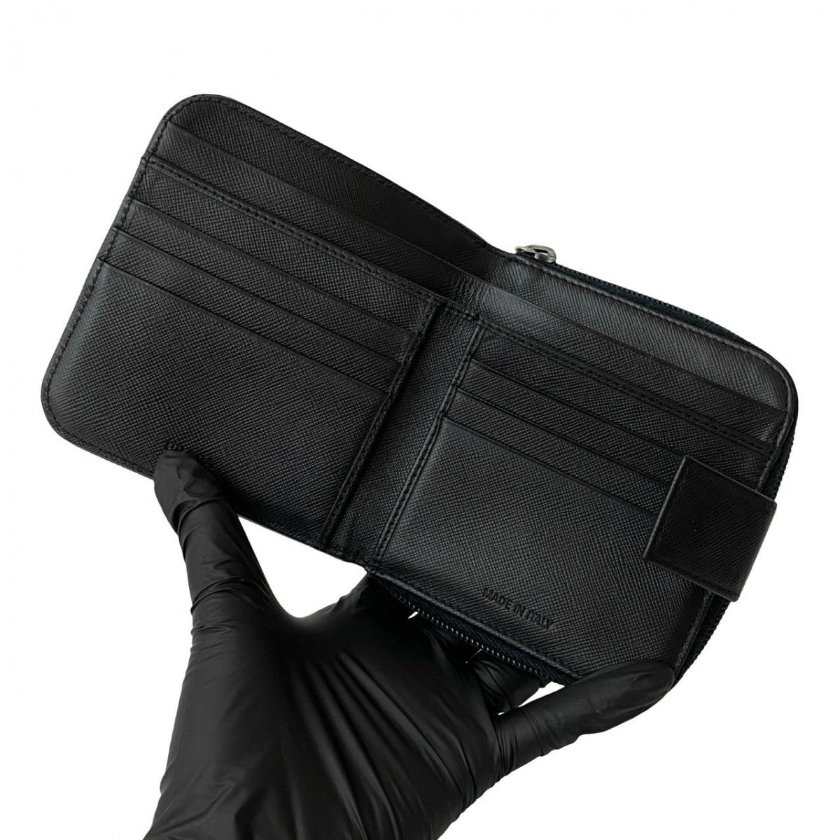 Prada Bifold Wallet Leather Black