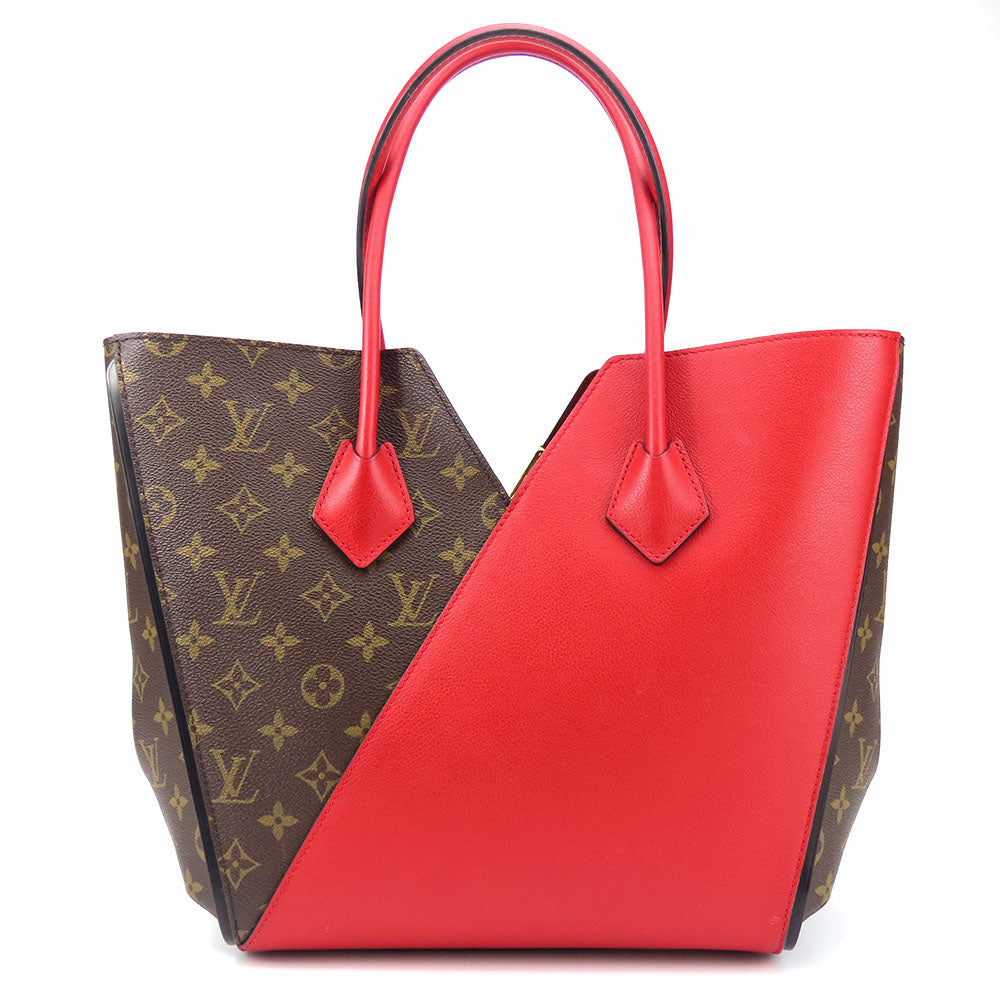 Louis Vuitton Tote Bag M40459 Monogram, Leather Red Kimono Mm Women