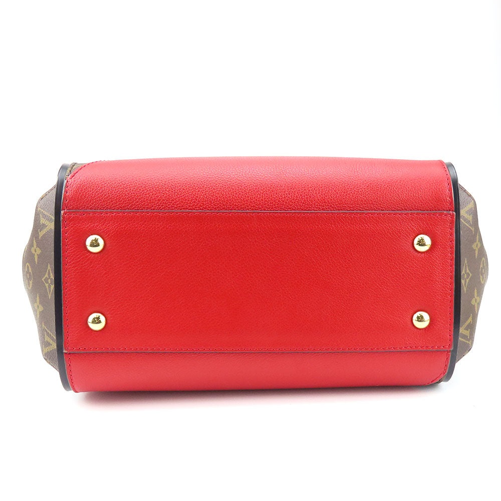 Louis Vuitton Tote Bag M40459 Monogram, Leather Red Kimono Mm Women