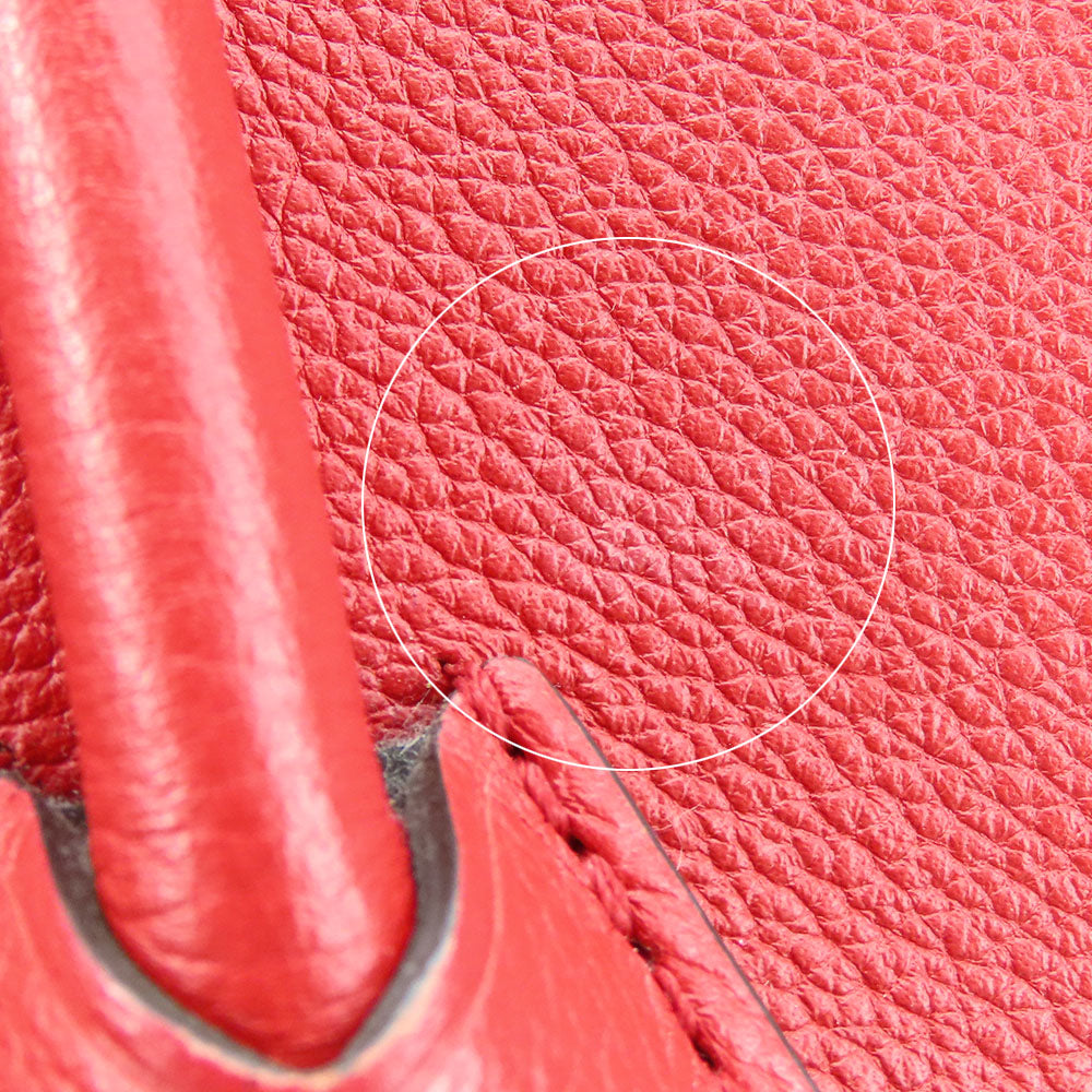 Louis Vuitton Tote Bag M40459 Monogram, Leather Red Kimono Mm Women
