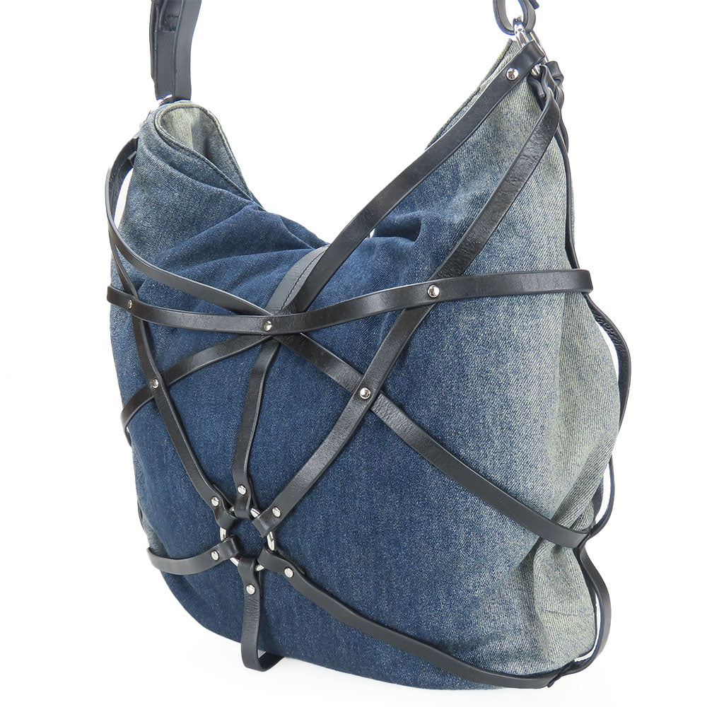 Diesel Shoulder Bag Denim, Leather Indigo Women