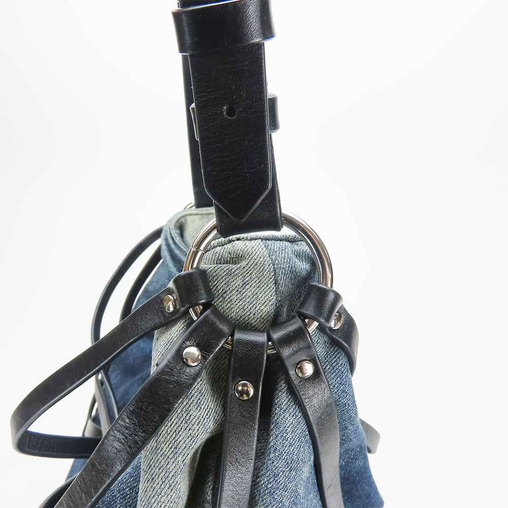 Diesel Shoulder Bag Denim, Leather Indigo Women