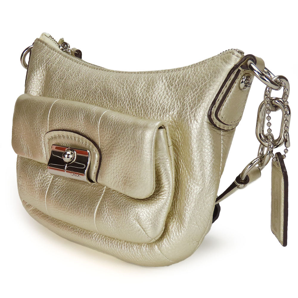 Coach Shoulder Bag 14771 Leather Gold Christine Women