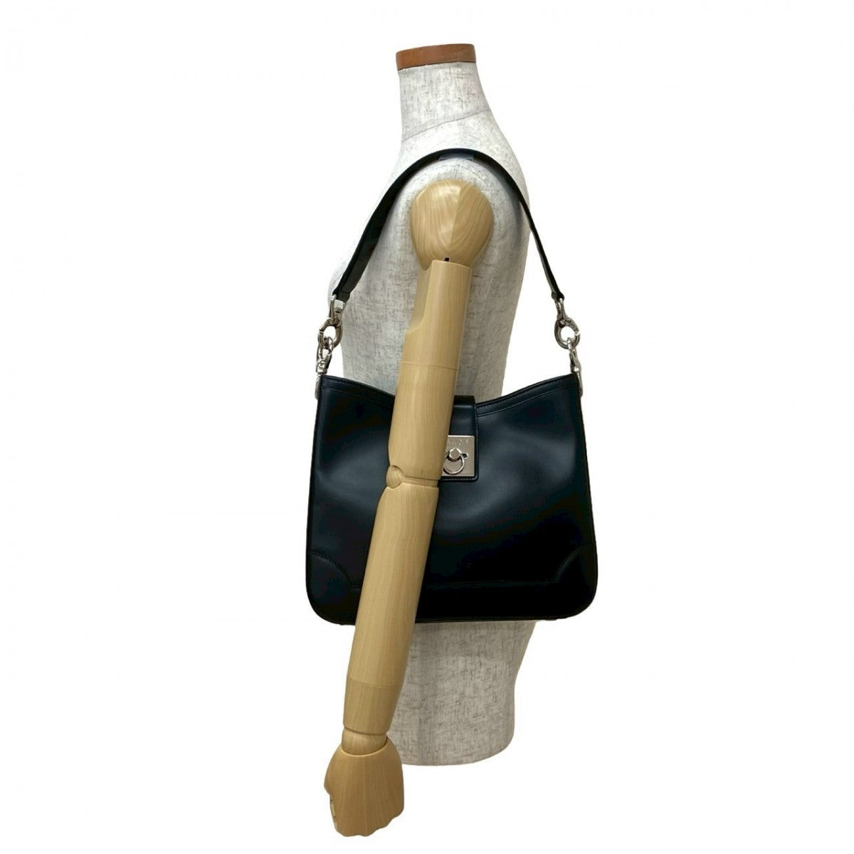 Celine Shoulder Bag Leather Black