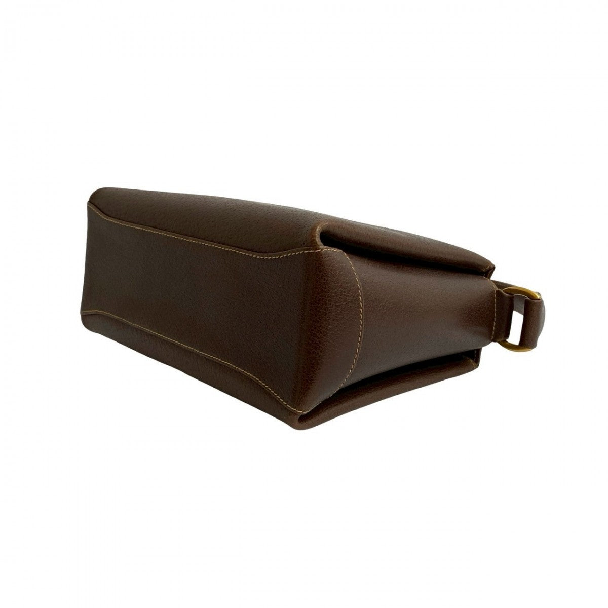 Gucci Handbag Leather Brown Bamboo