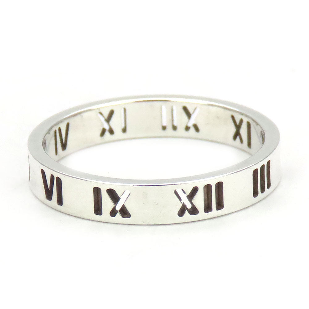 Tiffany&Co. Ring Silver925 Silver Atlas Narrow Mens