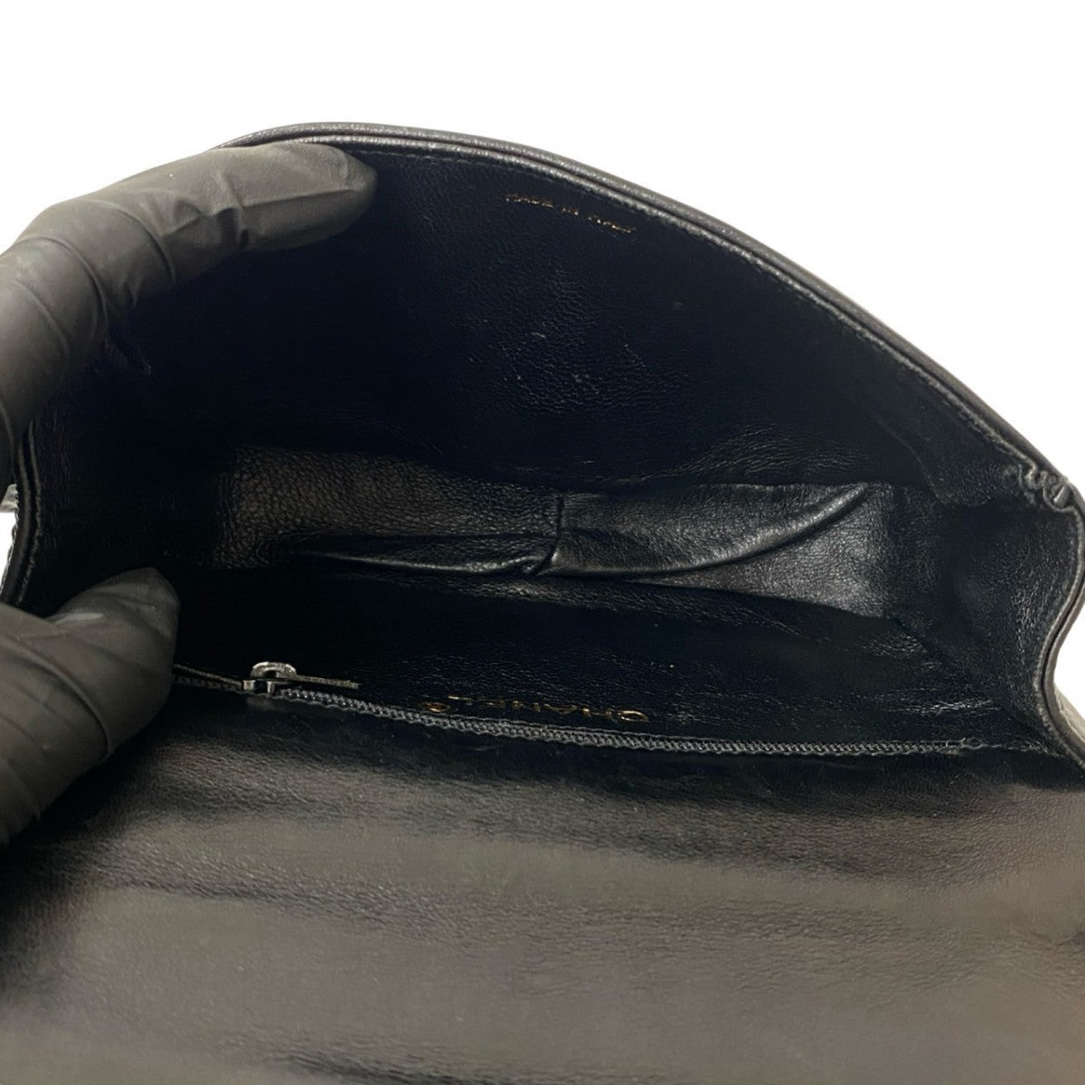 Chanel Shoulder Bag Lambskin Black