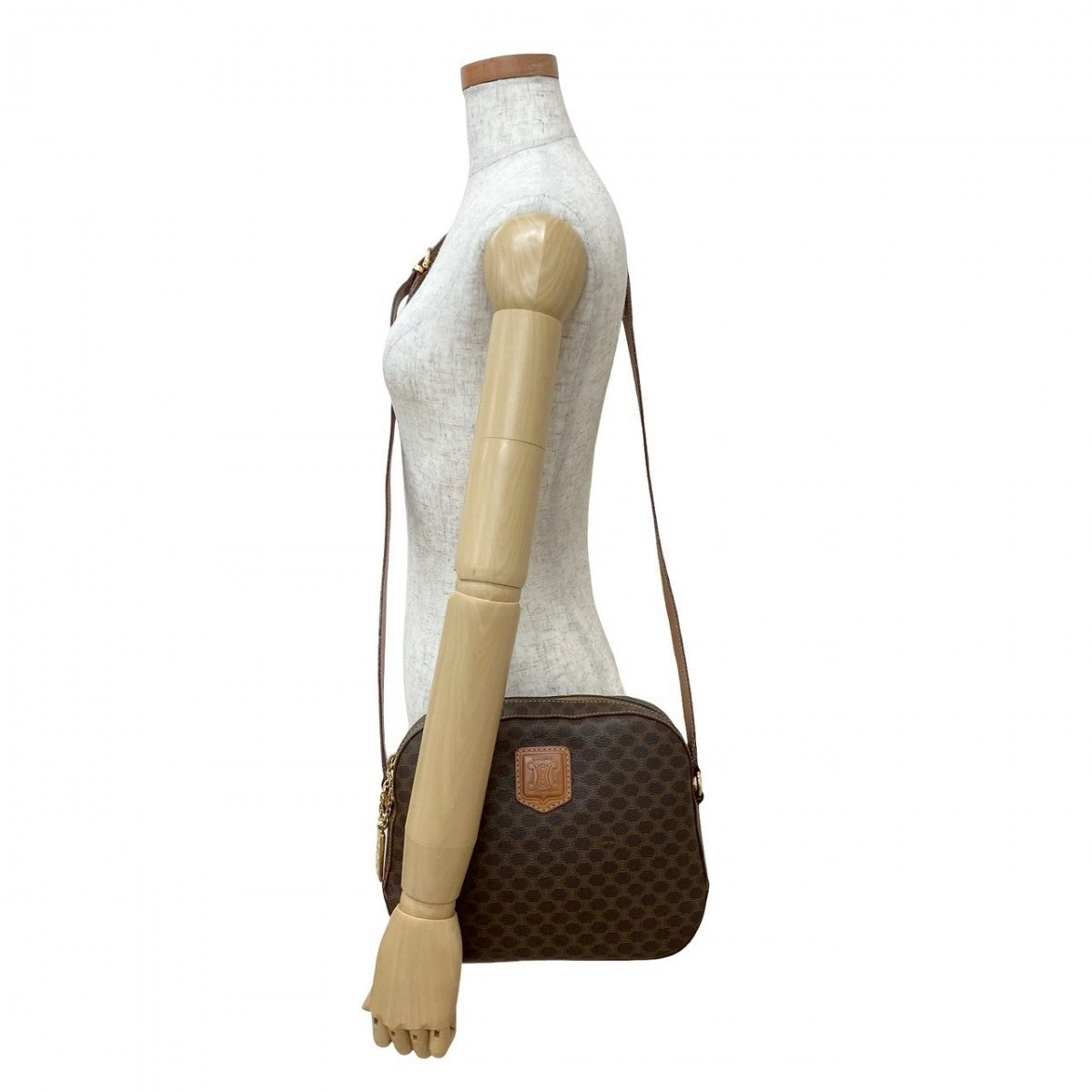 Celine Shoulder Bag Leather Brown