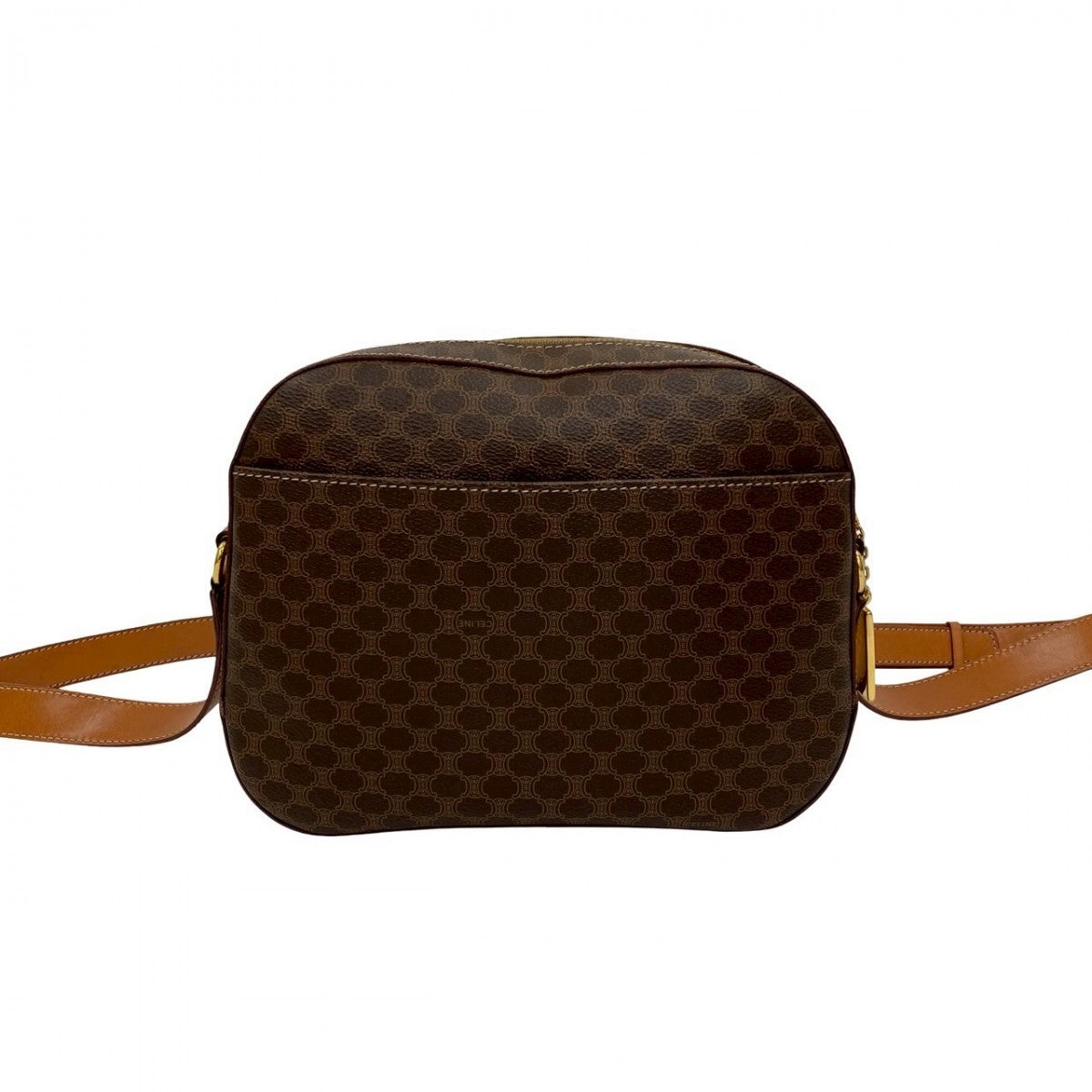 Celine Shoulder Bag Leather Brown