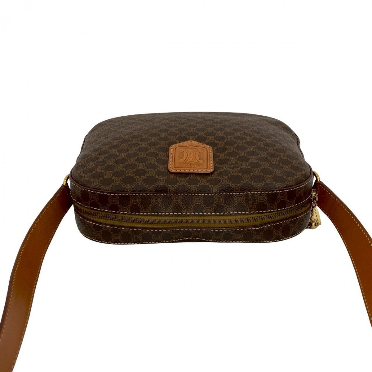 Celine Shoulder Bag Leather Brown
