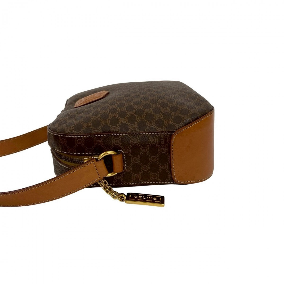 Celine Shoulder Bag Leather Brown