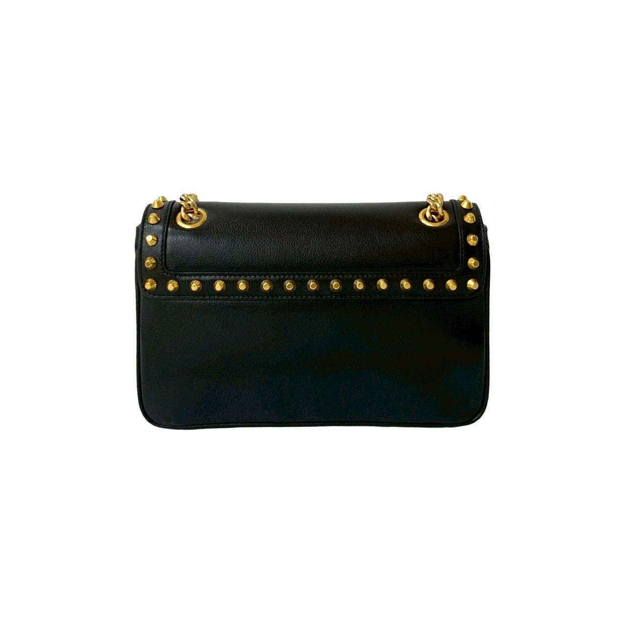 Prada Shoulder Bag Leather Black