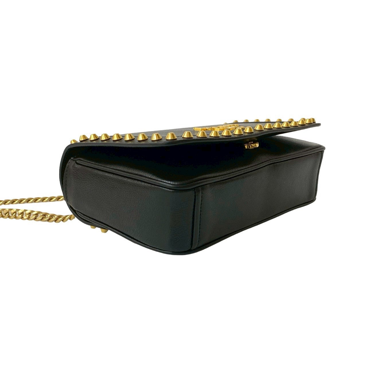 Prada Shoulder Bag Leather Black