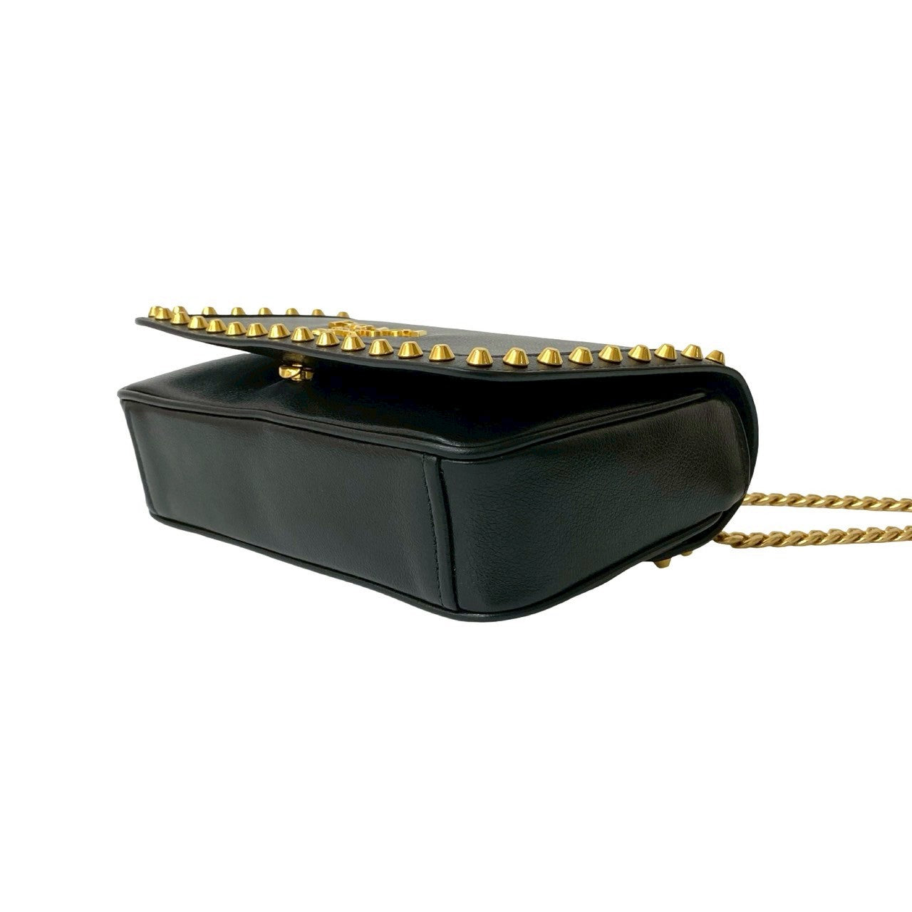 Prada Shoulder Bag Leather Black