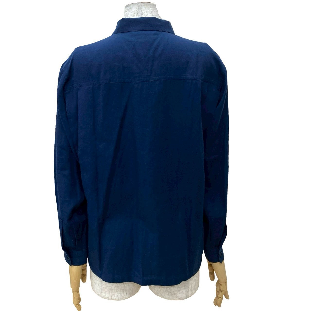 Dior Long Sleeve Shirt Cotton Navy Sports M