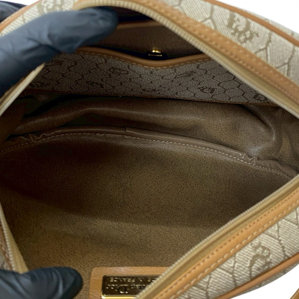 Dior Shoulder Bag Leather Beige