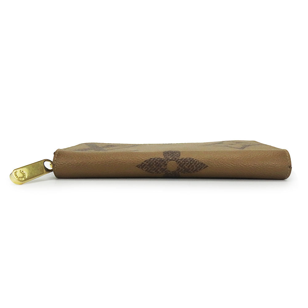 Louis Vuitton Long Wallet Purse M69353 Monogram Giant Reverse Brown Zippy Wallet Women(Unisex)