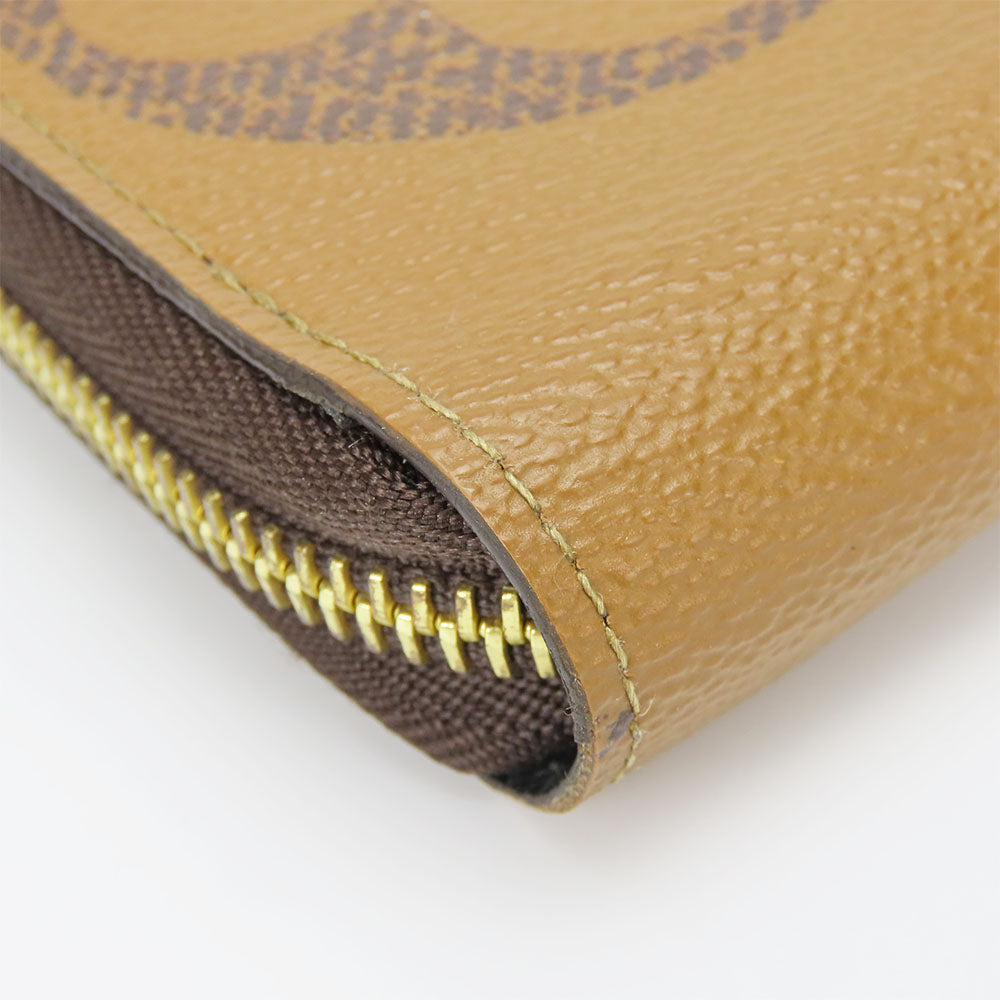 Louis Vuitton Long Wallet Purse M69353 Monogram Giant Reverse Brown Zippy Wallet Women(Unisex)